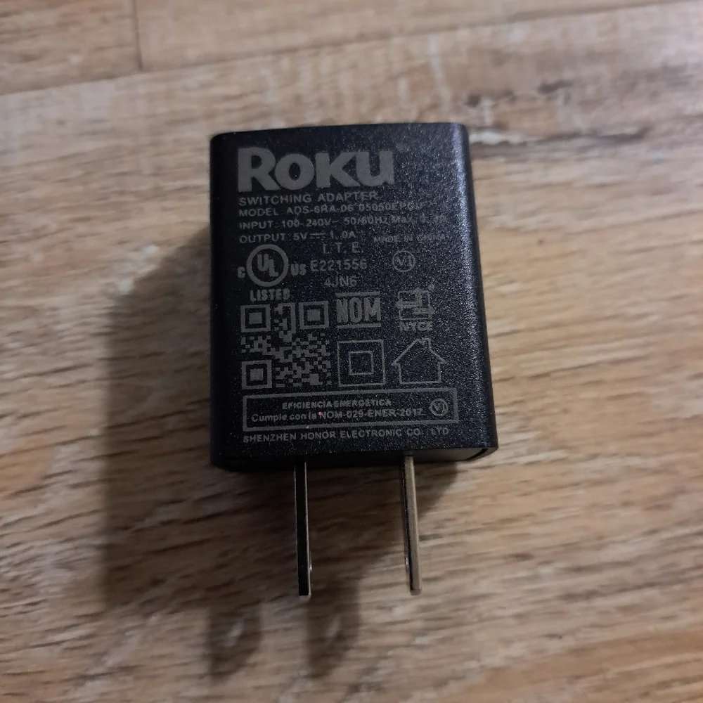 Roku Black Power Adapter